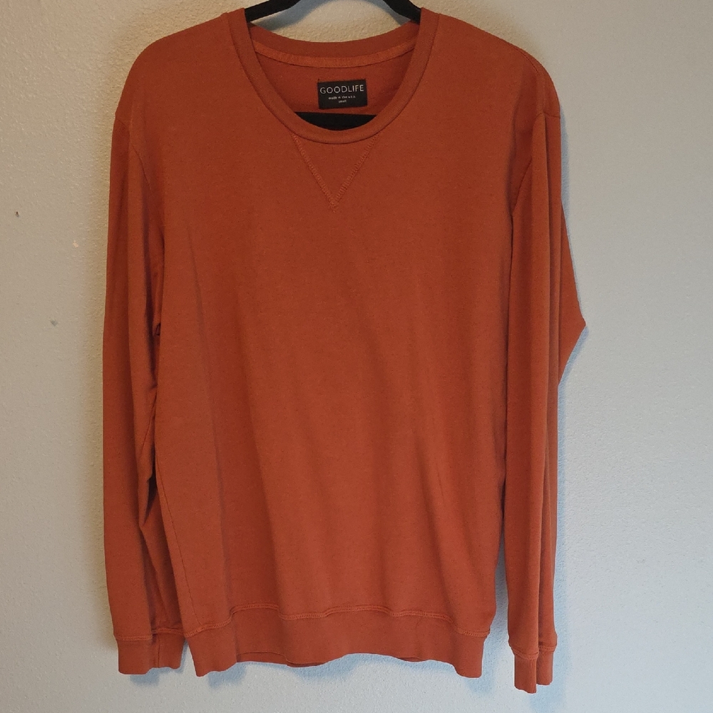 Goodlife Men's Rust Crewneck Sweater